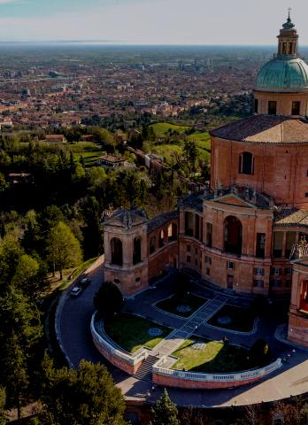 veduta panoramica del santuario della beata vergine di san luca