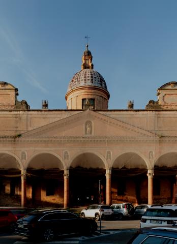 front of the church