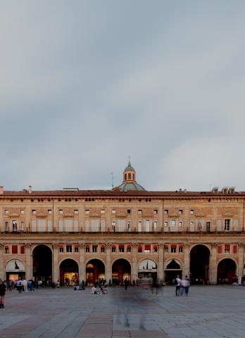 front of the building
