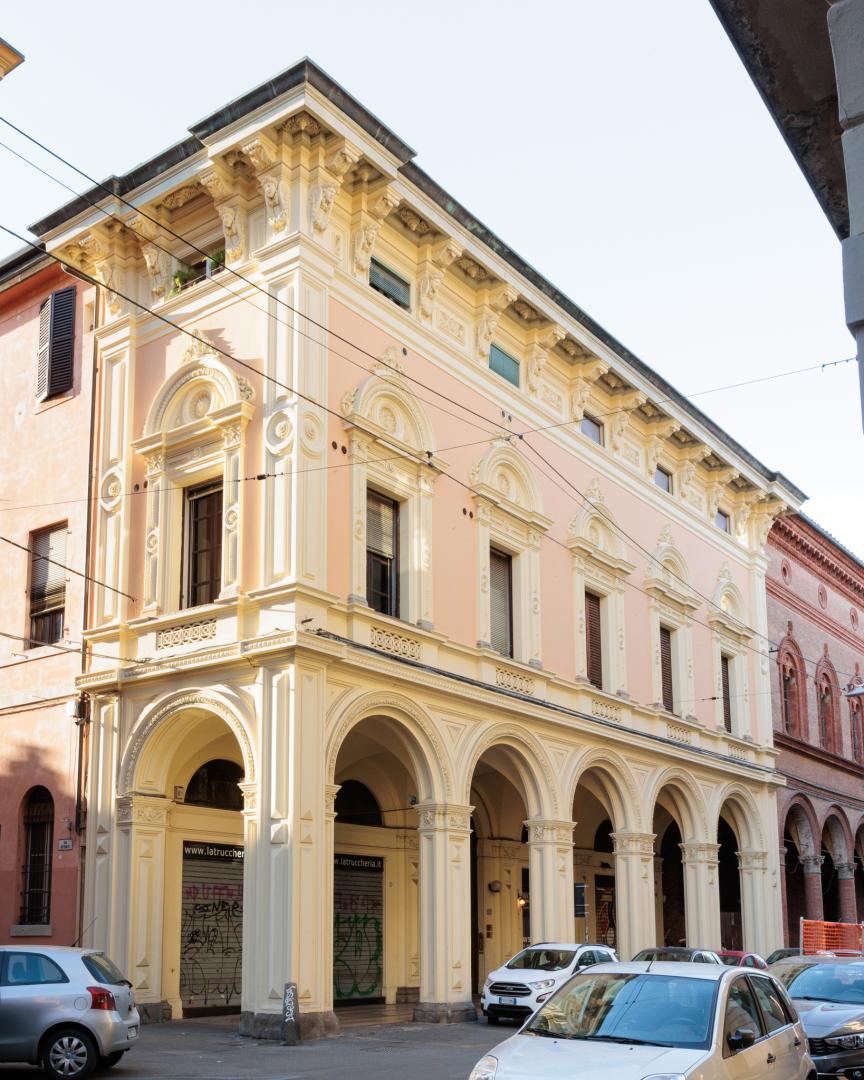 Vista della palazzina calzolari