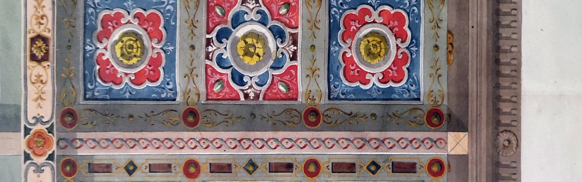 disegno per il soffitto dell'ex ospedale della Morte 